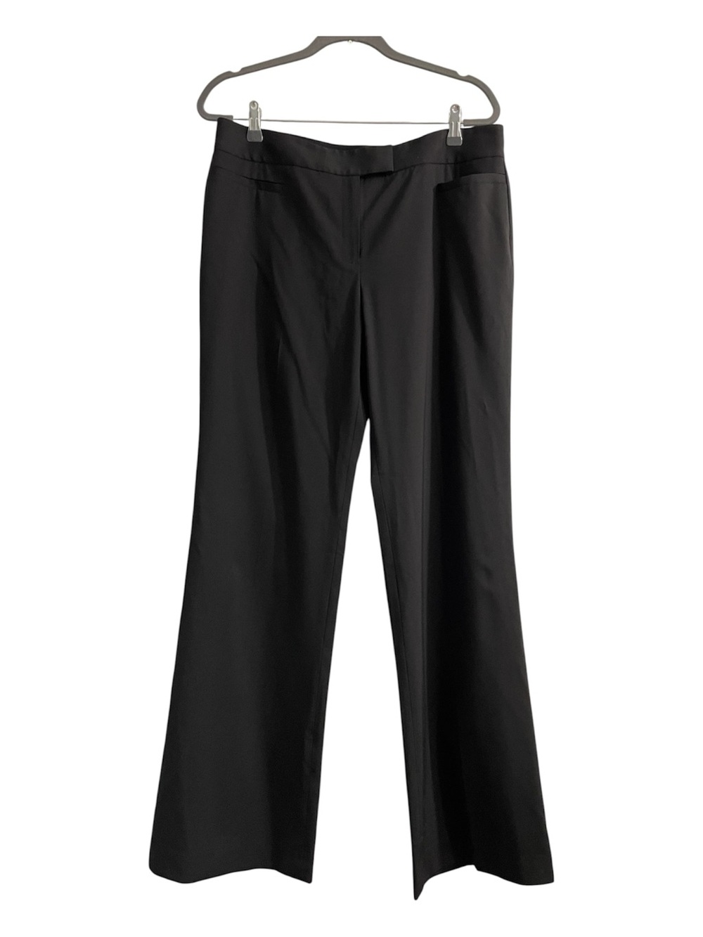 Lafayette 148 New York Black wool Wide-Leg Dress Pants trousers size 12